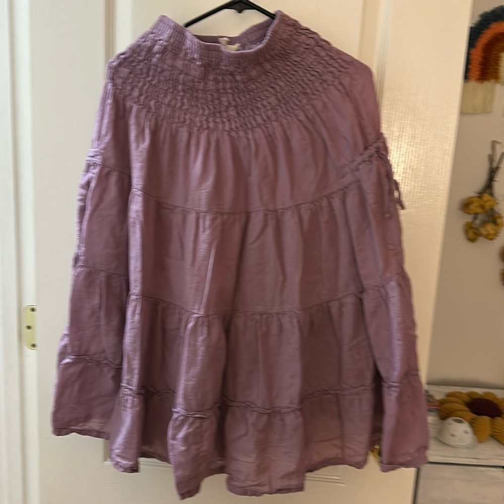 Cotton Flower Pocket Skirt 32 inches long.